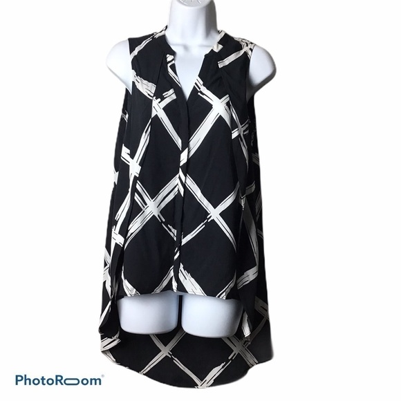 Kaari Blue Tops - KAARI Blue Button Down Sleeveless Top